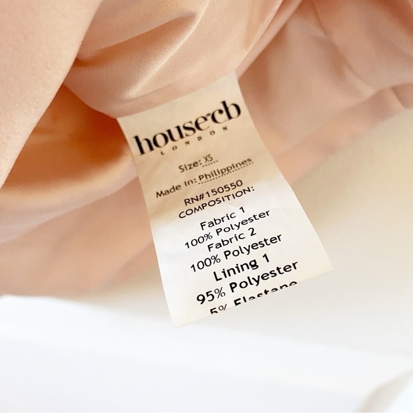 HOUSE OF CB Marsha Ballet Pink Satin Corset Bodycon Mini Dress XS - Picture 14 of 15